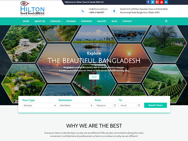Making website for Hilton Tours & Travels (BD) Ltd