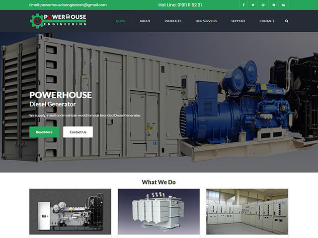 Making Website For Powerhouse Engineering Ltd.